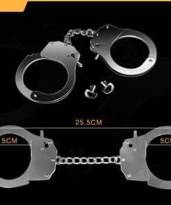 Alternative view of Lovetoy Fetish Pleasure Metal Hand Cuffs Silver
