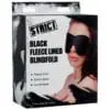 Strict Black Fleece Lined Blindfold - Image 3