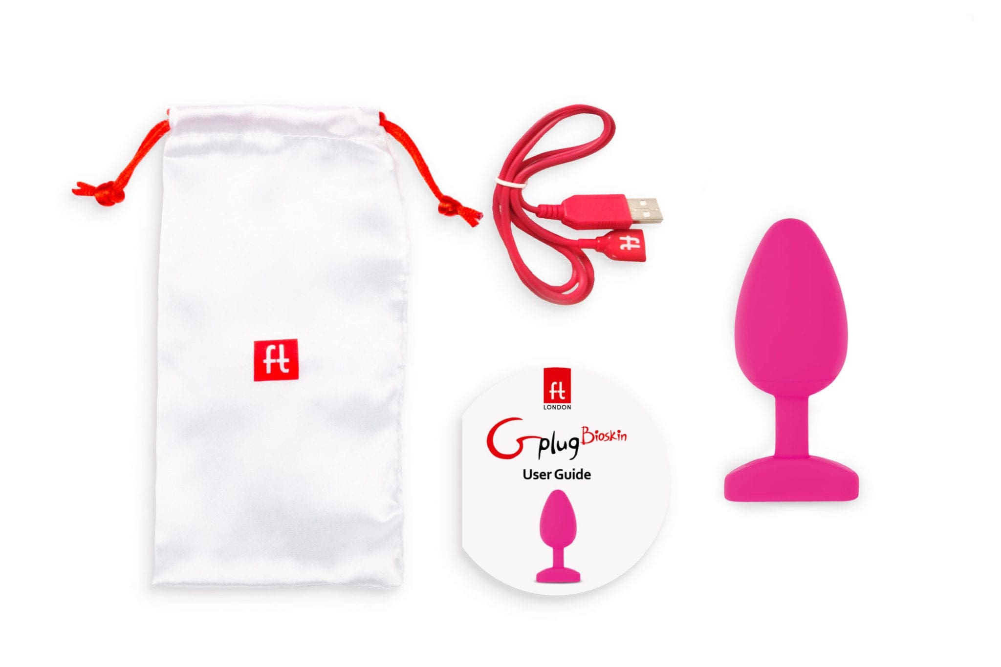 Gvibe Gplug Large Bioskin Sweet Raspberry Butt Plug - Image 2
