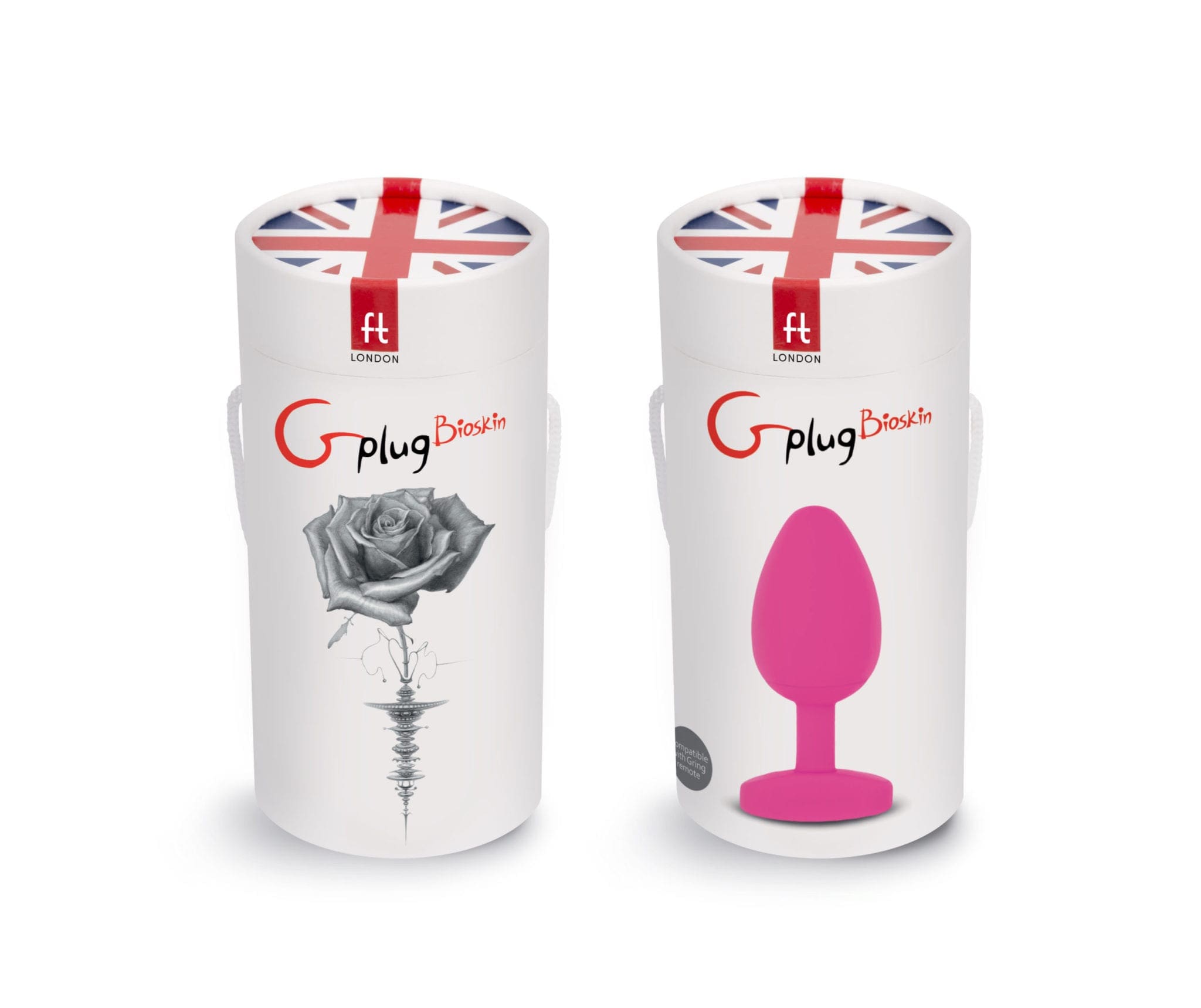 Gvibe Gplug Large Bioskin Sweet Raspberry Butt Plug - Image 3