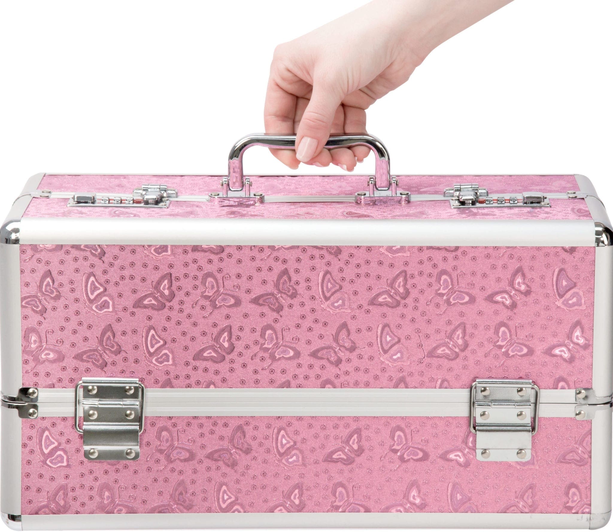 BMS Lockable Large Vibrator Case Pink - Image 3
