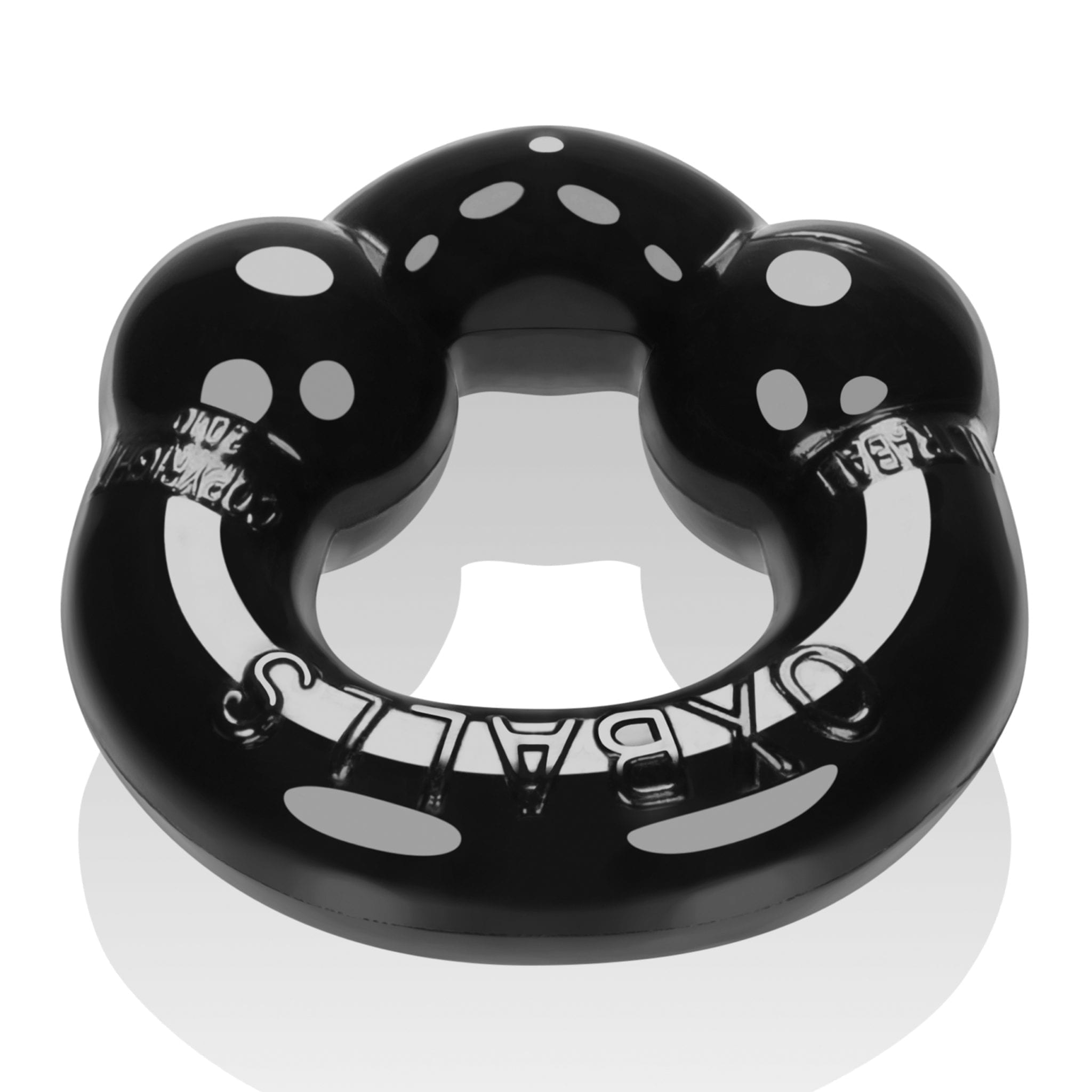 OxBalls Ultraballs 2 Pack Cockring Black And Police Blue - Image 2