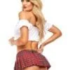 Teachers Pet Sexy School Girl Tie Top White - Image 2