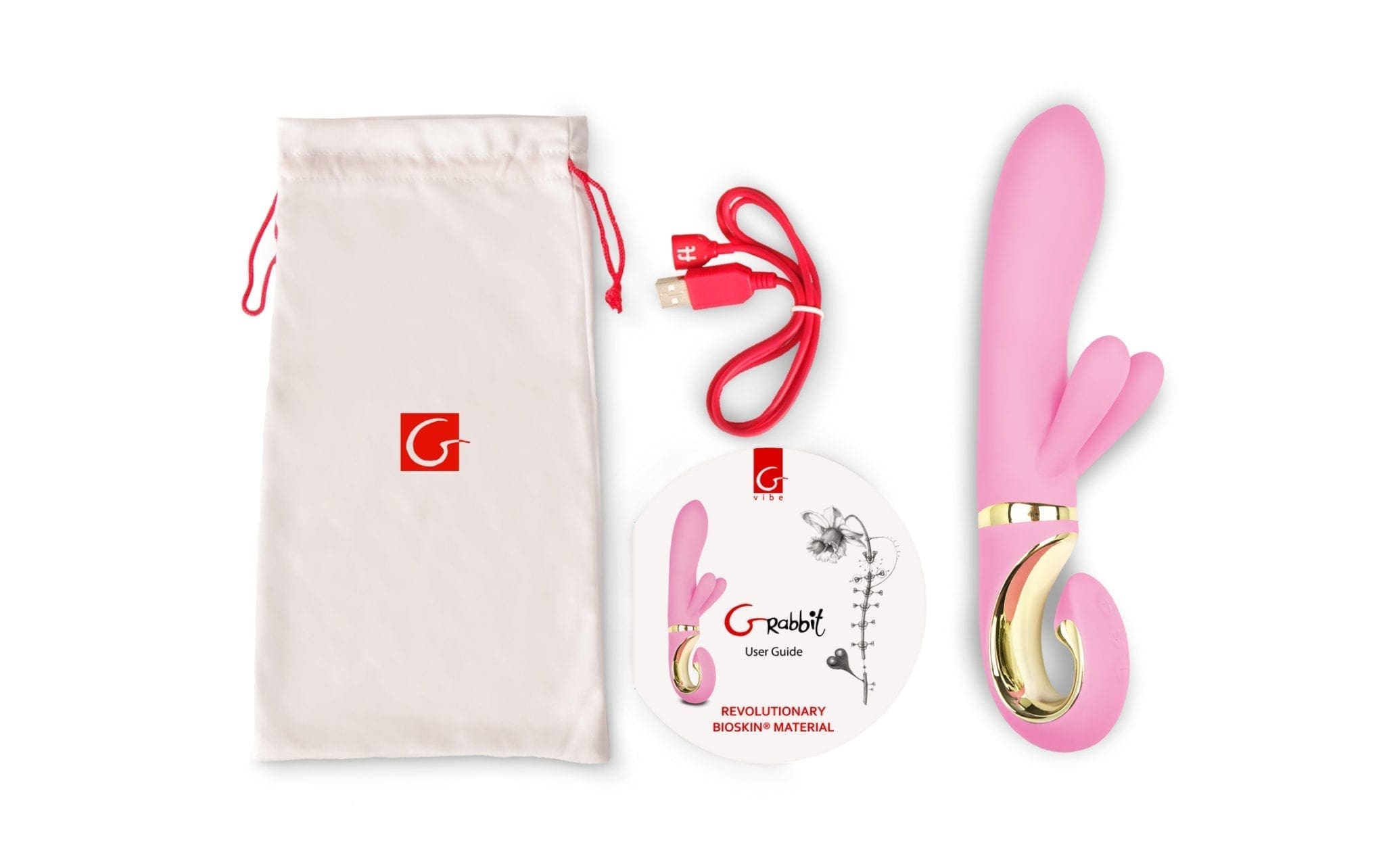 Gvibe Grabbit Rabbit Vibrator - Candy Pink - Image 3