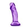 B Yours Sweet N Small Dildo Suction Cup 4in Purple - Image 3