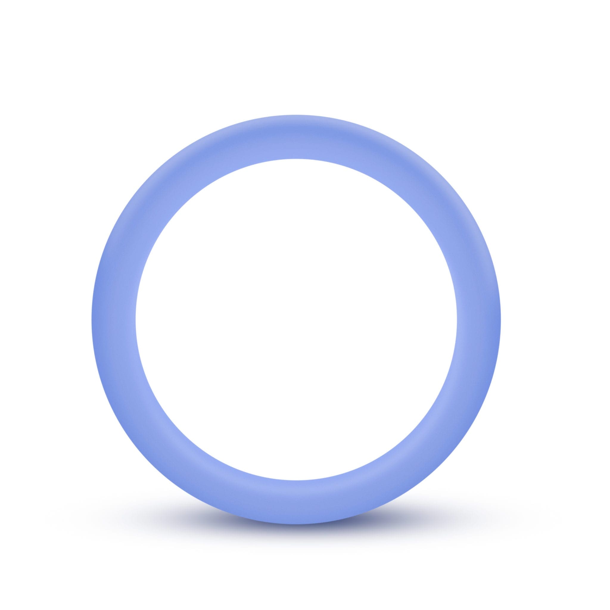 Performance Silicone Glo Cock Ring - Blue Glow - Image 3