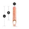 Performance 9in Cock Sheath Penis Extender Vanilla - Image 3