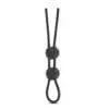 Stay Hard Silicone Double Loop Cock Ring Black - Image 3