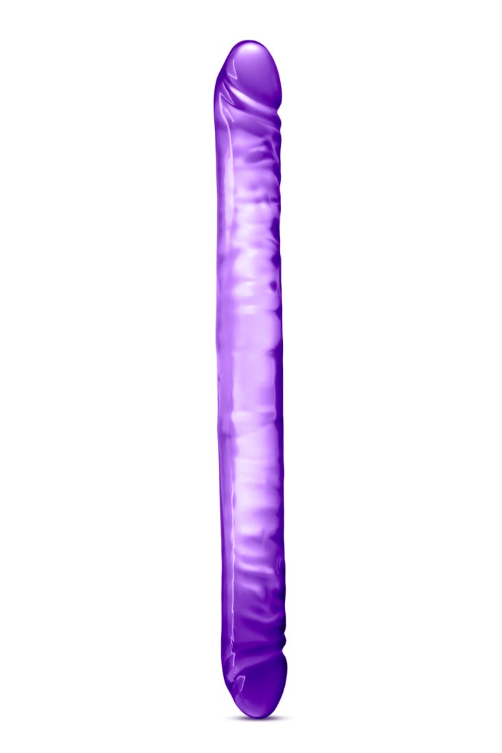 B Yours Double Dildo Purple 18in - Image 2
