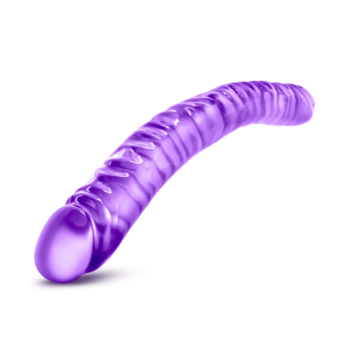 B Yours Double Dildo Purple 18in - Image 3