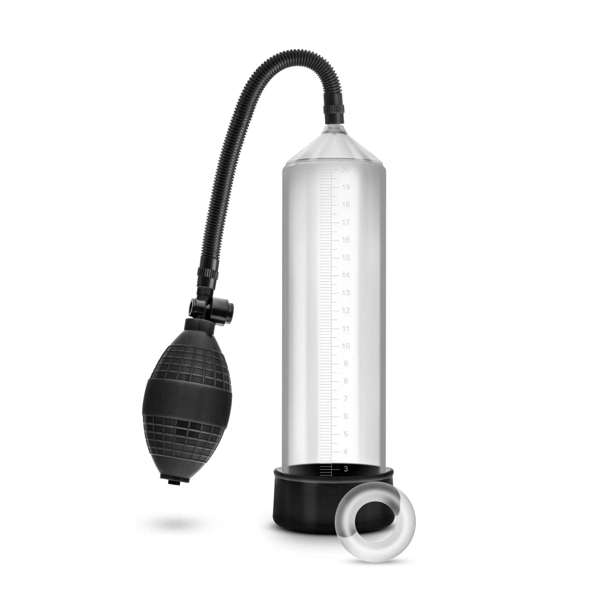 Performance VX101 Clear Penis Pump with Cock Ring - Image 3