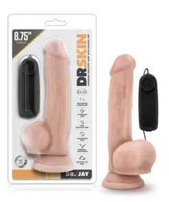 Dr Skin Dr Jay 8.75 Inch Vibrating Cock with Suction Cup Vanilla