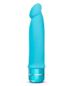 Alternative view of Luxe Purity Blue Silicone Vibrator 7.5 Inches