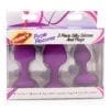Frisky Purple Pleasures 3 Piece Silicone Anal Plugs - Image 2