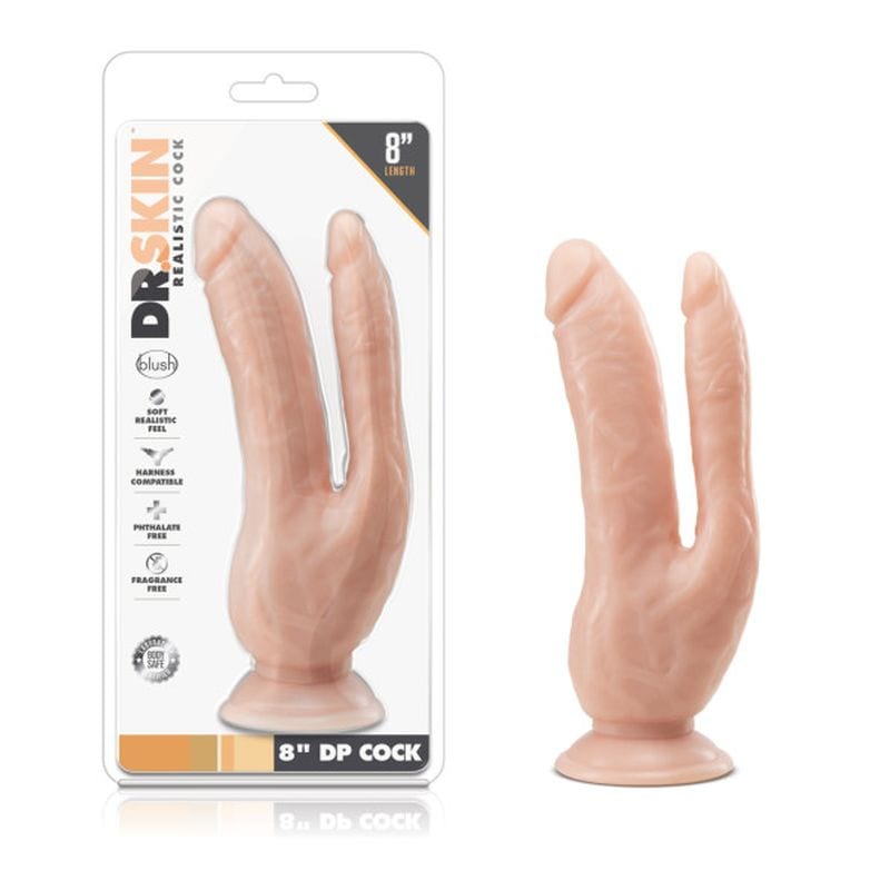 Dr Skin DP Cock 8 inch