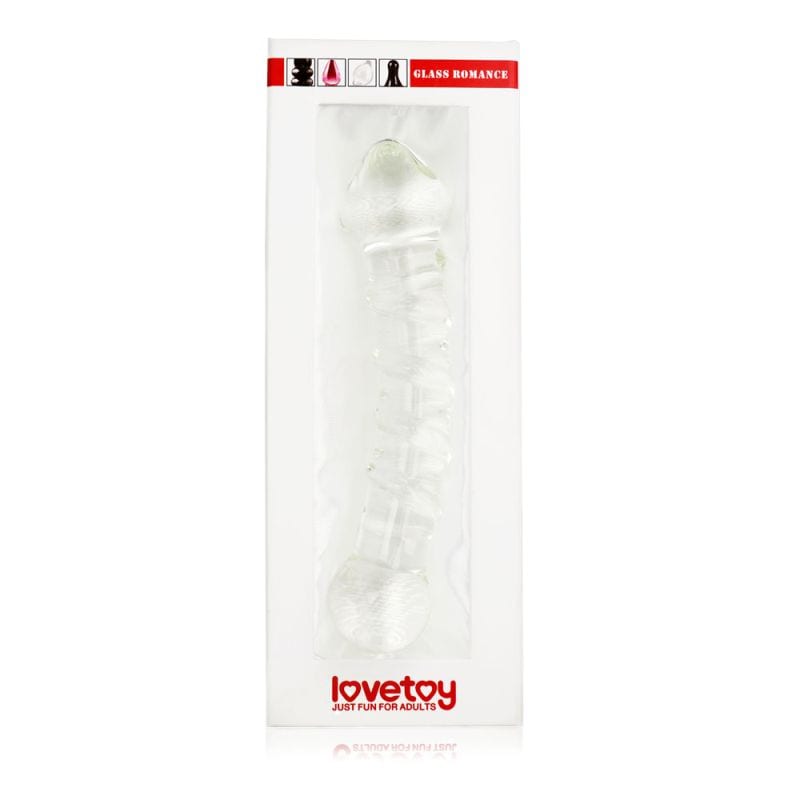 Glass Romance 5 Clear Glass Dildo 7in - Image 2