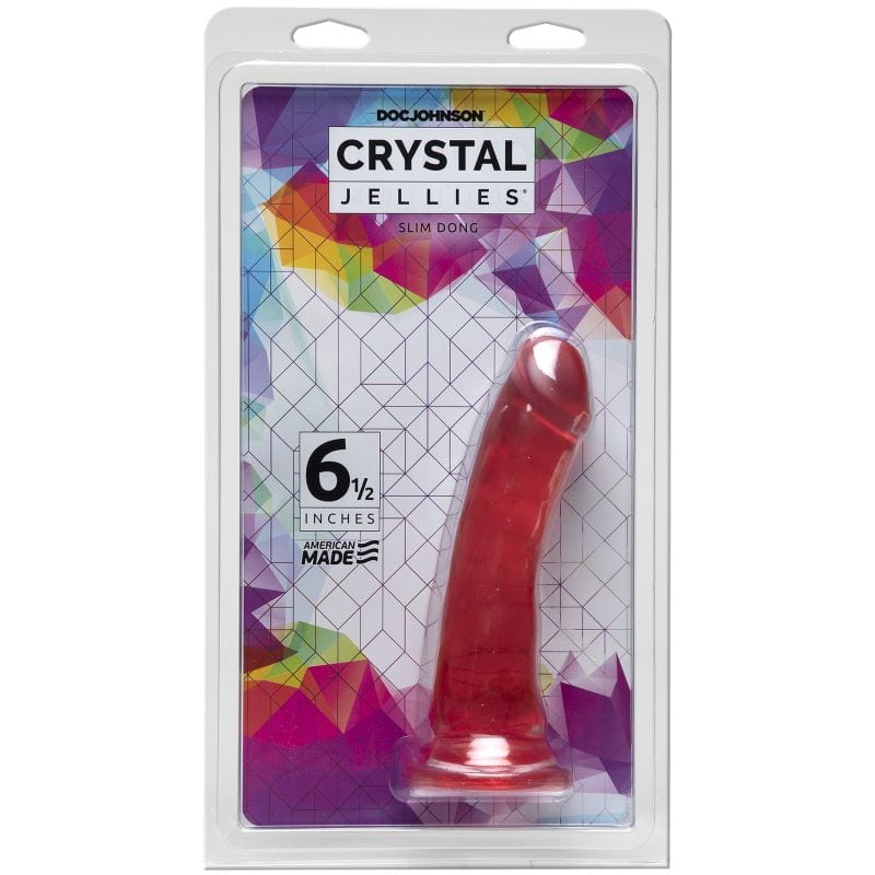 Crystal Jellies Slim Dong 6.5 in Pink - Image 2