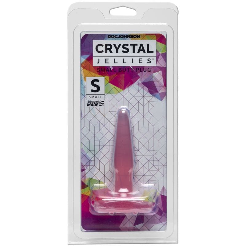 Crystal Jellies Small Butt Plug Pink 4 Inch - Image 2