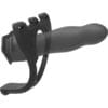 Be Daring 7in Bulbed Dong 2 Pc Hollow Silicone Strap-On Set - Image 2