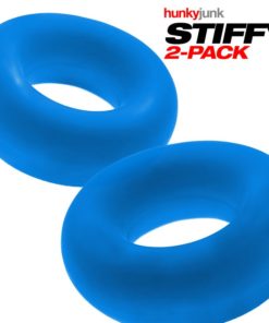 Alternative view of OxBalls Hunky Junk Stiffy 2 Pc Bulge Cockrings Teal Ice