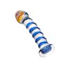 Sexus Glass Dildo Blue Swirls 18cm - Image 3