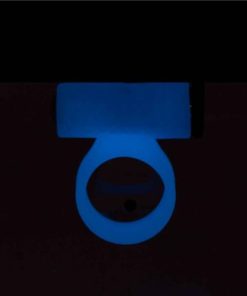 Alternative view of PowerBullet Cosmic Cock Ring with Bullet Glow in the Dark
