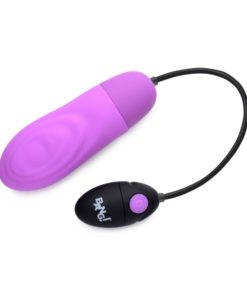 Alternative view of 7X Pulsing Rechargeable Bullet- Purple