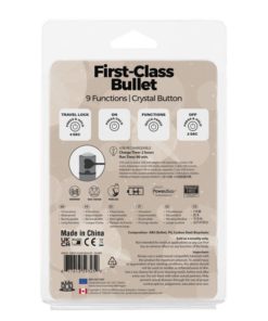 Alternative view of PowerBullet First Class Rechargeable Bullet w Crystal Silver
