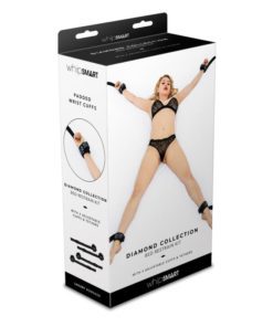 Alternative view of Whipsmart Diamond Bed Restraints Black