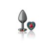 Cheeky Charms Gunmetal Butt Plug Rainbow Jewel Medium - Image 2