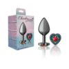 Cheeky Charms Gunmetal Butt Plug Rainbow Jewel Medium - Image 3