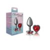 Cheeky Charms Gunmetal Butt Plug Red Heart Jewel Small - Image 3