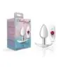 Cheeky Charms Silver Anchor Butt Plug Clear & Pink Jewel Kit - Image 3
