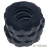 Hunkyjunk SUPERHUJ 3 Pc Cock Rings - Tar Ice - Image 2