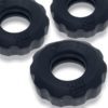 Hunkyjunk SUPERHUJ 3 Pc Cock Rings - Tar Ice - Image 3