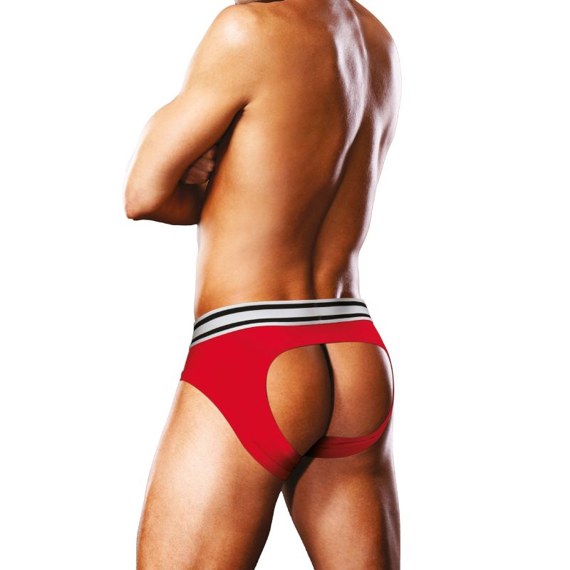 Prowler Backless Brief Red/White - Image 8