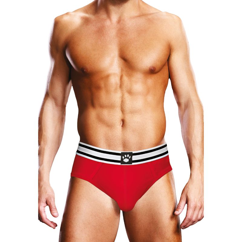 Prowler Backless Brief Red/White - Image 2