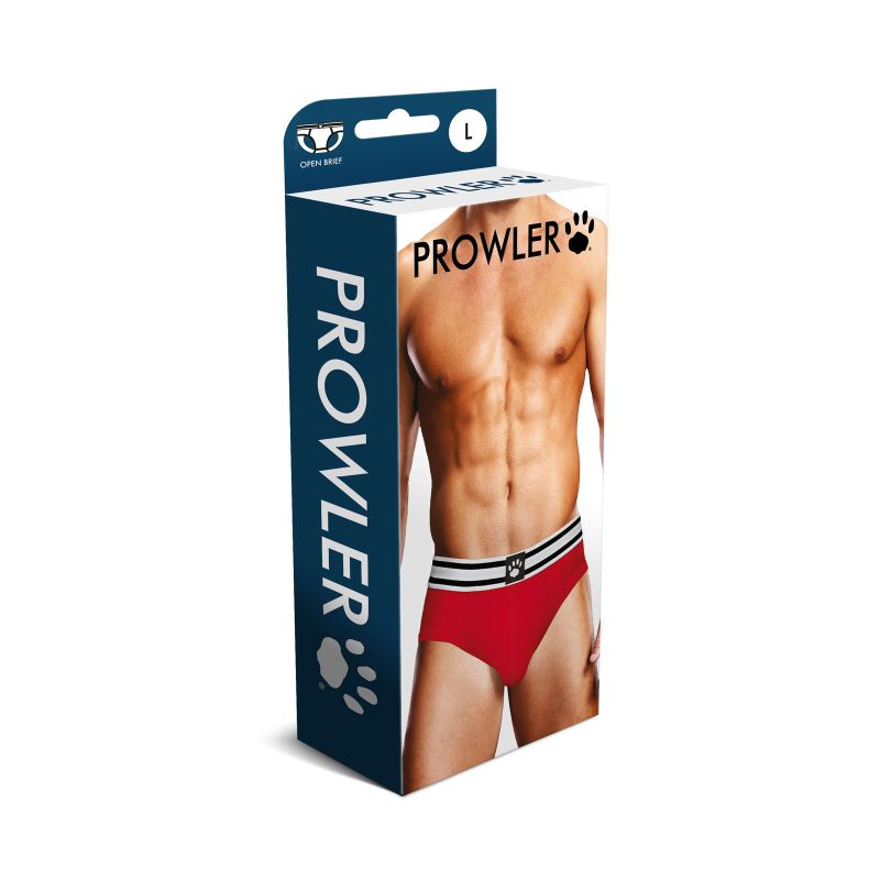 Prowler Backless Brief Red/White - Image 3