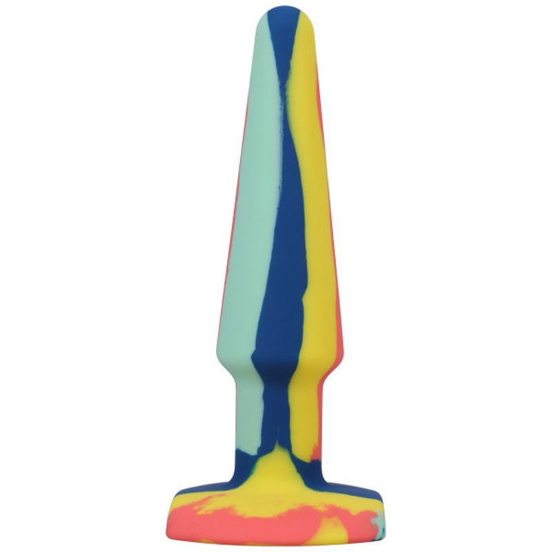 A-Play Groovy Silicone Anal Plug 5in Sunrise - Image 3