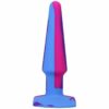 A-Play Groovy Silicone Anal Plug 5in Berry - Image 2