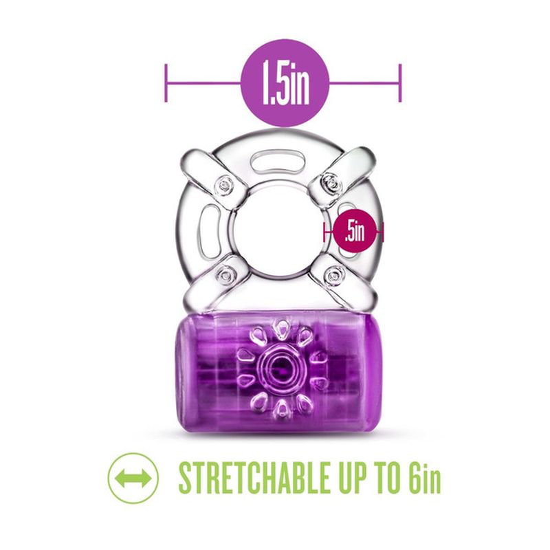 Play With Me Pleaser Rechargeable C Ring Purple - Image 3