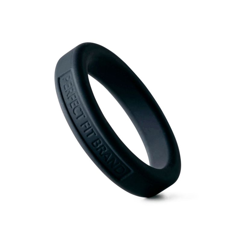 Classic Silicone Medium Stretch Penis Ring 44mm Black - Image 3