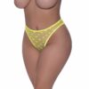 Exposed High Waist Micro Star Thong Lime - Image 5