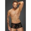 Noir Flock Embroidery Short-Shorts - Image 12