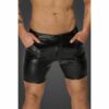 Snake Wetlook Mid Length Shorts with Back Pockets - Image 2
