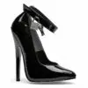 Ellie Shoes Fetish Pump Lock and Key Black 6in - Image 4