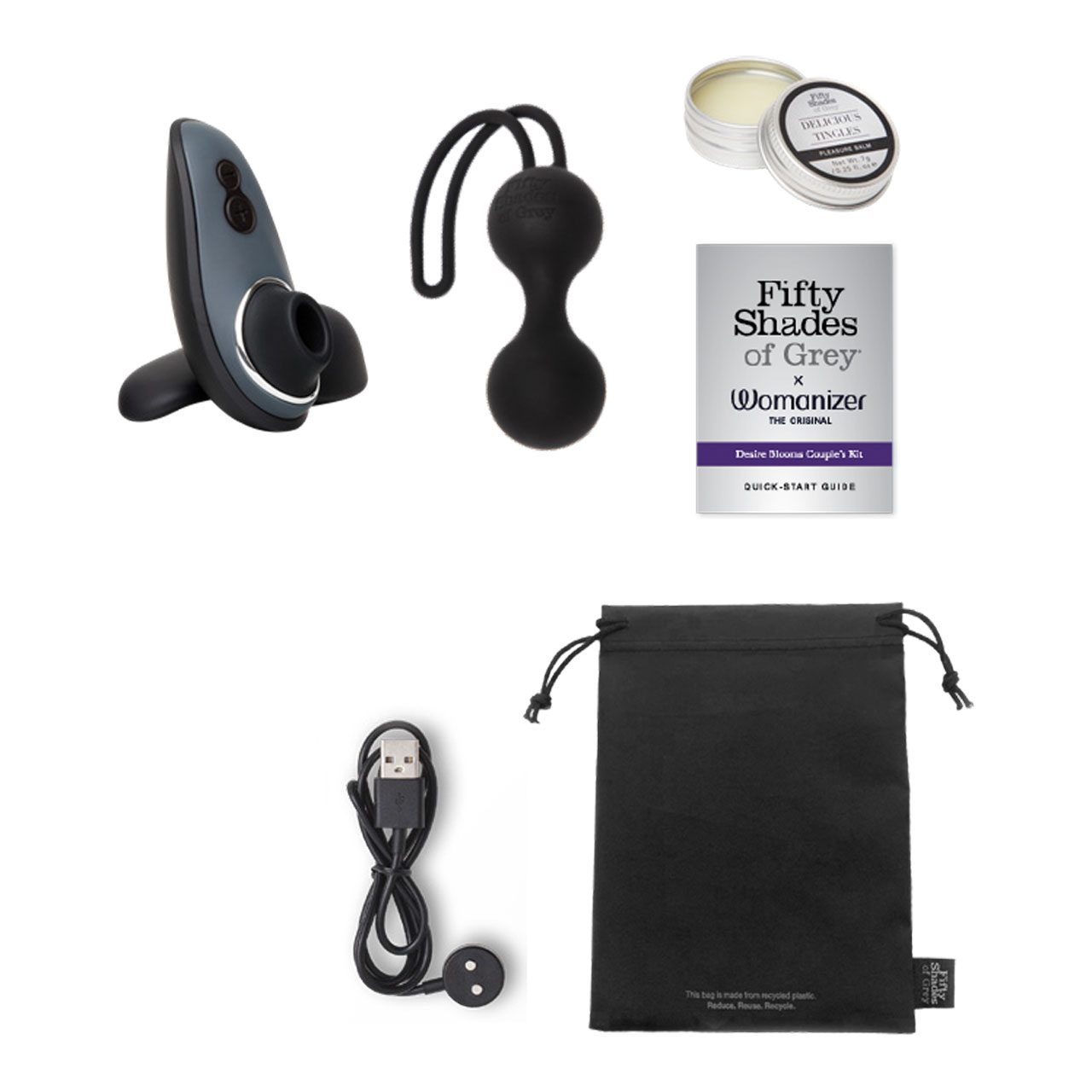Womanizer FSOG X Liberty - Desire Blooms Couple’s Kit (3-Piece) - Image 3