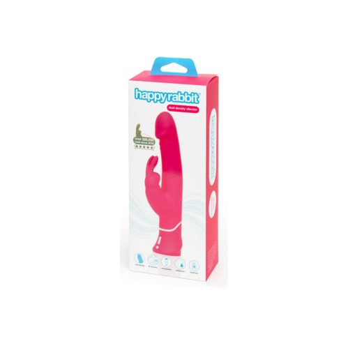 Happy Rabbit Realistic Dual-Density Rechargeable Rabbit Vibrator Pink - Image 3
