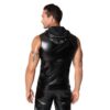 Noir Frenzy Sleeveless Hoodie Wetlook - Image 2