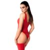 Noir Elysium Body Red Wetlook Bodysuit - Image 8
